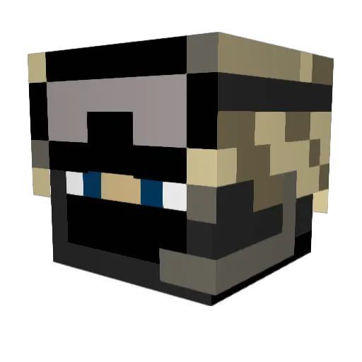 KoM_C3MPER Minecraft avatar head, 3D render