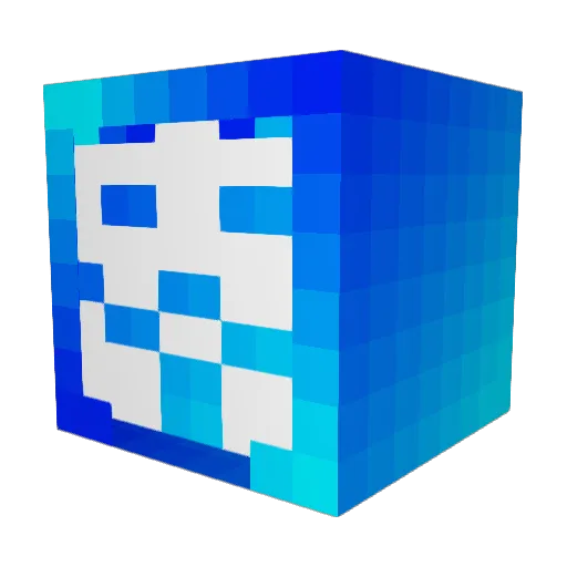 KoMnAc Minecraft avatar head, 3D render