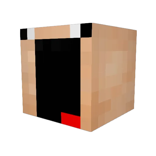 KoNIR_ Minecraft avatar head, 3D render