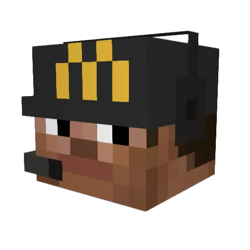 KoNa556 Minecraft avatar head, 3D render