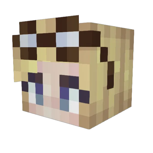 KoReLa24 Minecraft avatar head, 3D render
