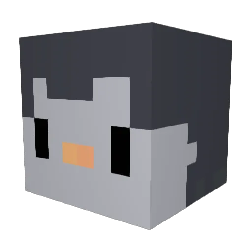 KoRrUpTeD_21 Minecraft avatar head, 3D render