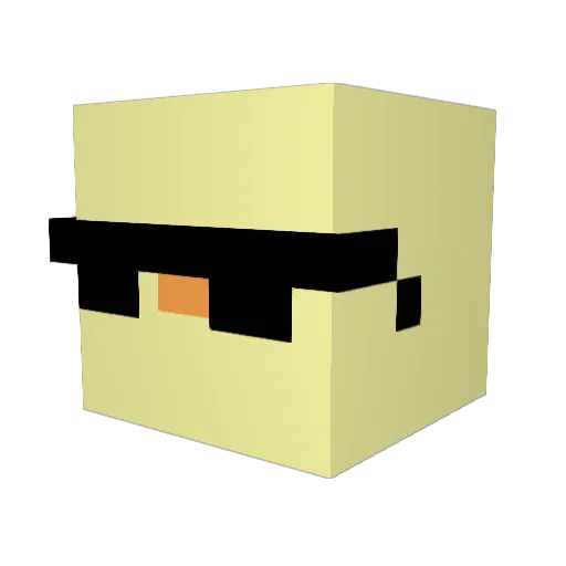 KoT0930 Minecraft avatar head, 3D render