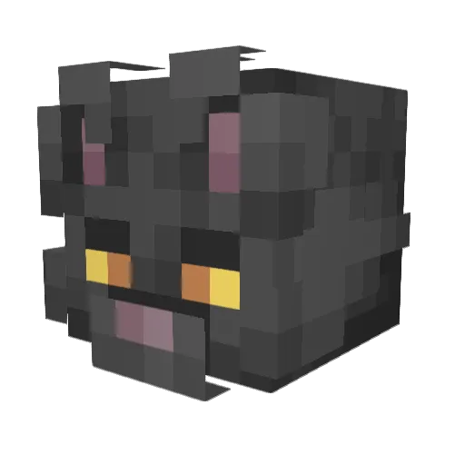 KoTikMan Minecraft avatar head, 3D render