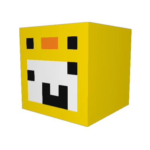 KoVer_PlaY_YT Minecraft avatar head, 3D render