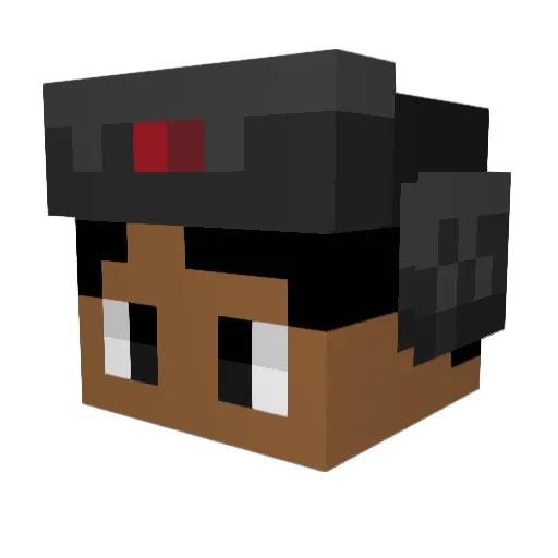 KoZMC Minecraft avatar head, 3D render