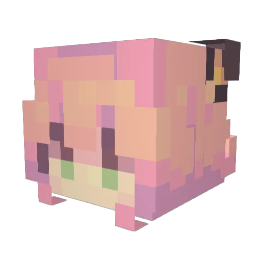 Ko_Ko_Da_Yo___ Minecraft avatar head, 3D render