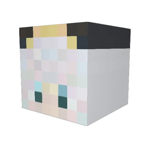 Ko_Ra2052 Minecraft avatar head, 3D render