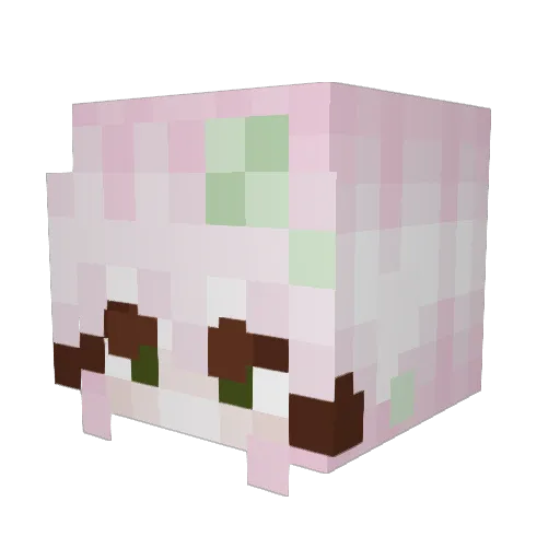 Ko_Rilakkuma Minecraft avatar head, 3D render