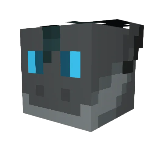 Ko_TD Minecraft avatar head, 3D render