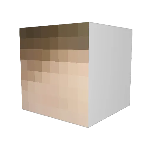 Ko_ke_batko Minecraft avatar head, 3D render