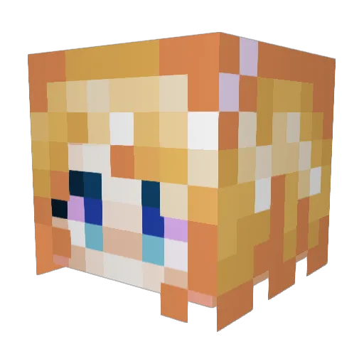 KoaKoaKuma Minecraft avatar head, 3D render