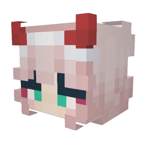 KoaKova Minecraft avatar head, 3D render