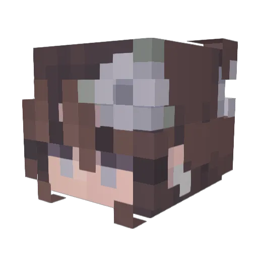 KoalaChaos08 Minecraft avatar head, 3D render