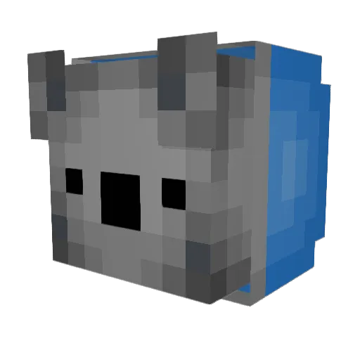 KoalaJake Minecraft avatar head, 3D render