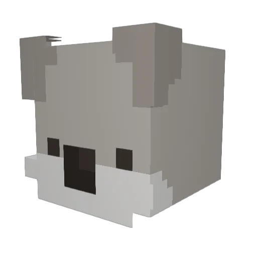 KoalaPainter Minecraft avatar head, 3D render
