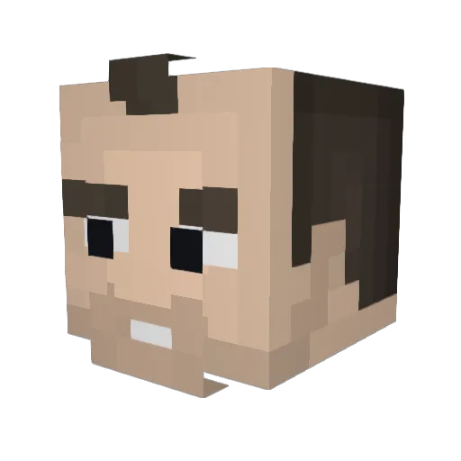 Koaladays Minecraft avatar head, 3D render