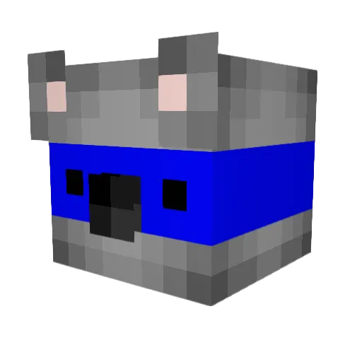 KoalasUnited Minecraft avatar head, 3D render