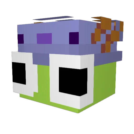 Koalatee Minecraft avatar head, 3D render