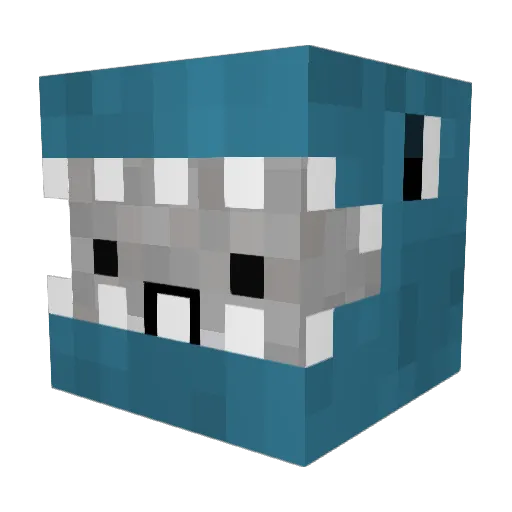 Koalifer Minecraft avatar head, 3D render