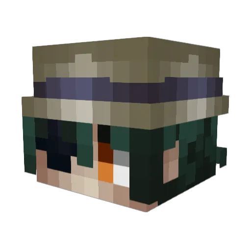 Koalt45 Minecraft avatar head, 3D render