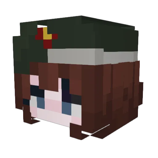 Koalya Minecraft avatar head, 3D render
