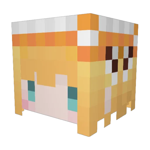 Koapower Minecraft avatar head, 3D render