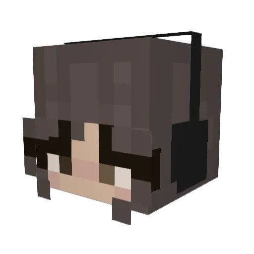 Koara_Chan Minecraft avatar head, 3D render