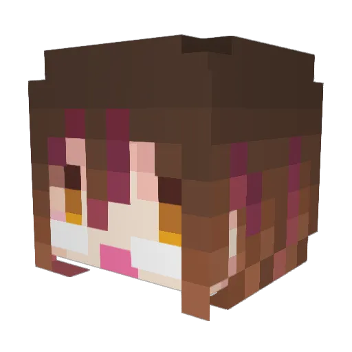 Koara_o Minecraft avatar head, 3D render
