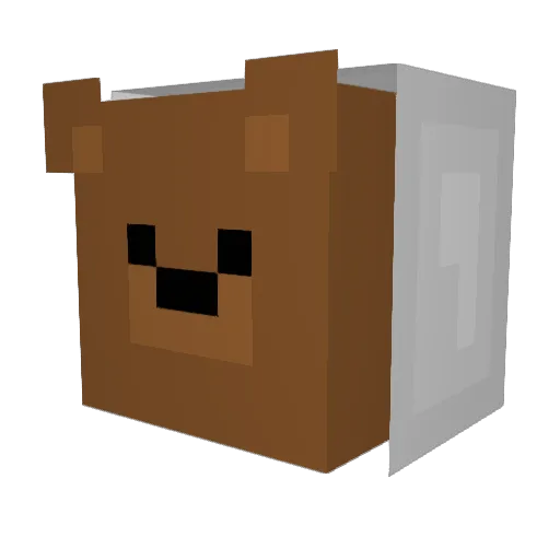 KobYakOW Minecraft avatar head, 3D render