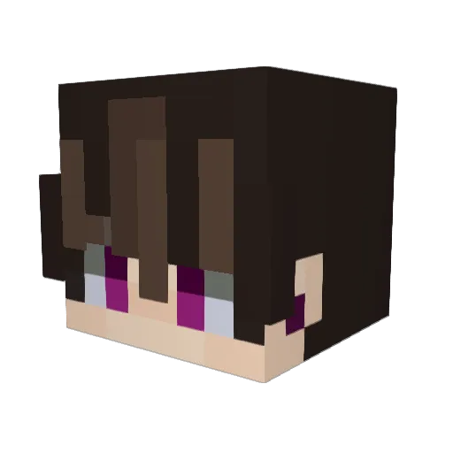Koba_ Minecraft avatar head, 3D render