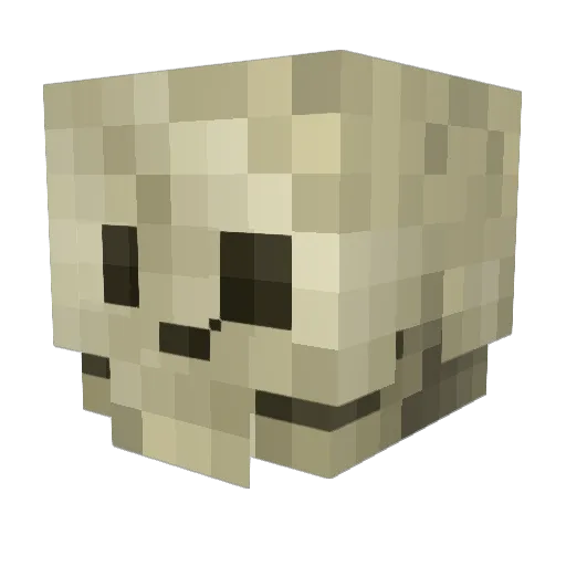 Kobai Minecraft avatar head, 3D render