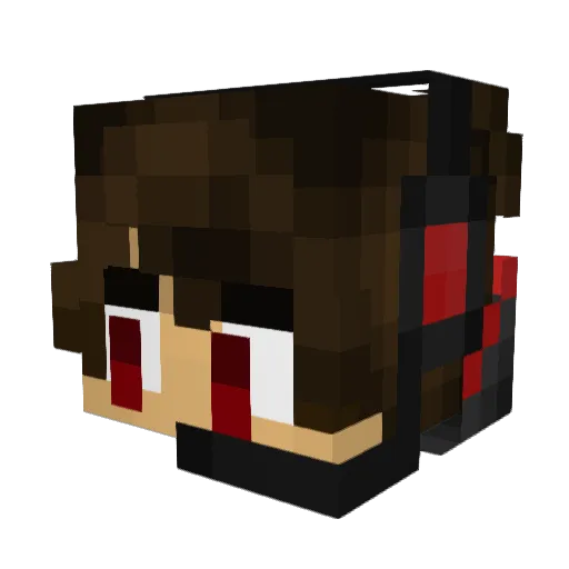 Kobbas1_ Minecraft avatar head, 3D render