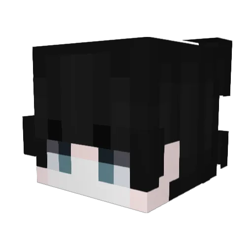 Kobe349 Minecraft avatar head, 3D render