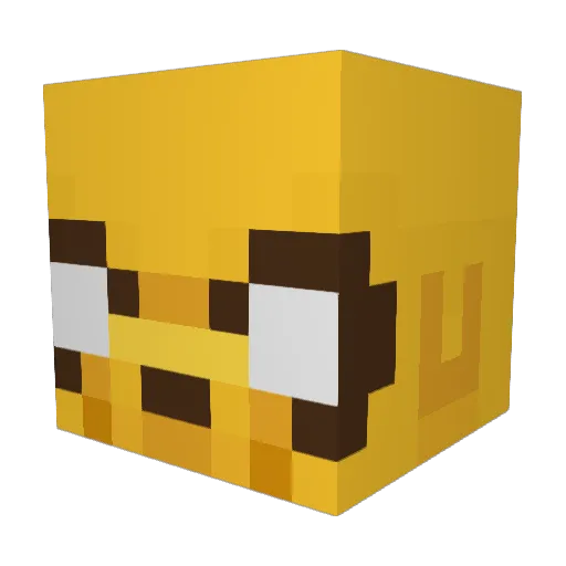 Kobe_jack_cheese Minecraft avatar head, 3D render