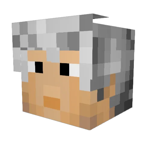 Kobenilol Minecraft avatar head, 3D render