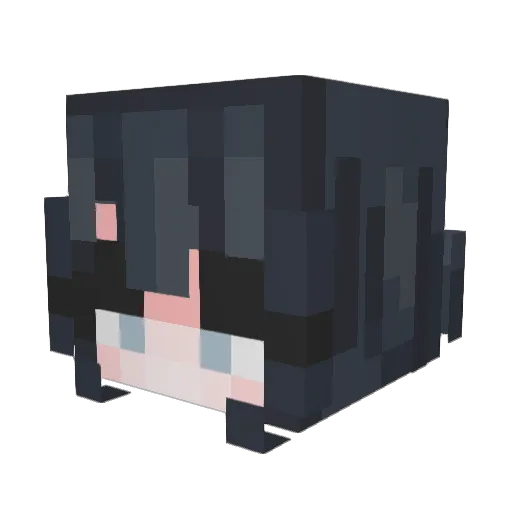 Kobenya Minecraft avatar head, 3D render
