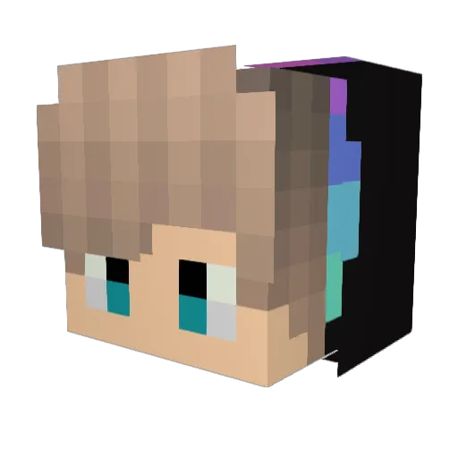 Kober404 Minecraft avatar head, 3D render