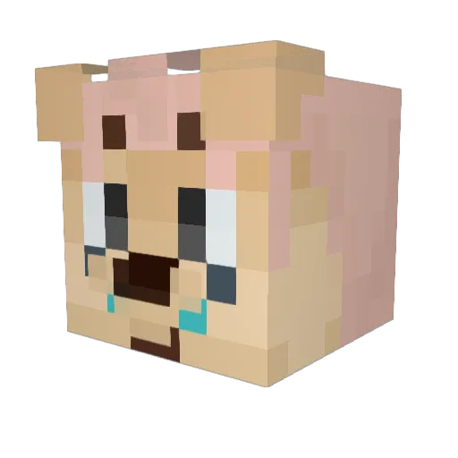 KobiHema Minecraft avatar head, 3D render