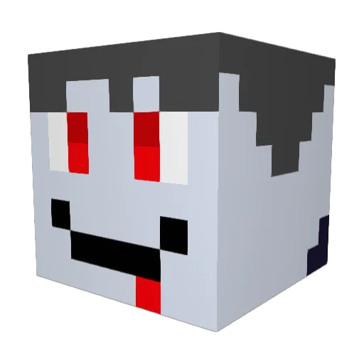 Kobiska Minecraft avatar head, 3D render