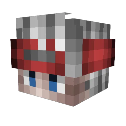 Koblian Minecraft avatar head, 3D render