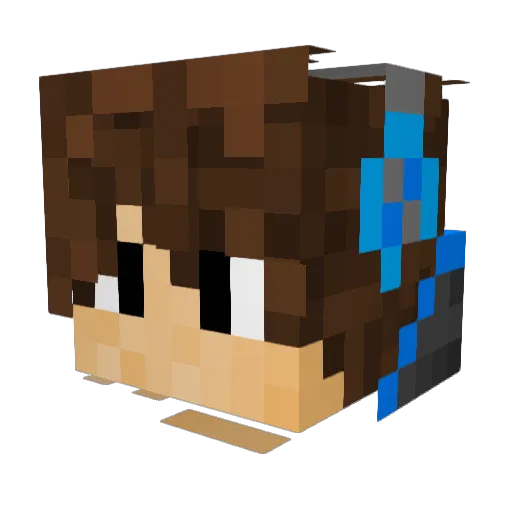 Koblihacek88 Minecraft avatar head, 3D render