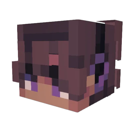 Koboche Minecraft avatar head, 3D render