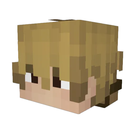 Kobold1020 Minecraft avatar head, 3D render