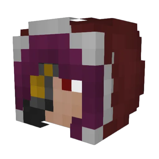 Kobold_Barbarian Minecraft avatar head, 3D render