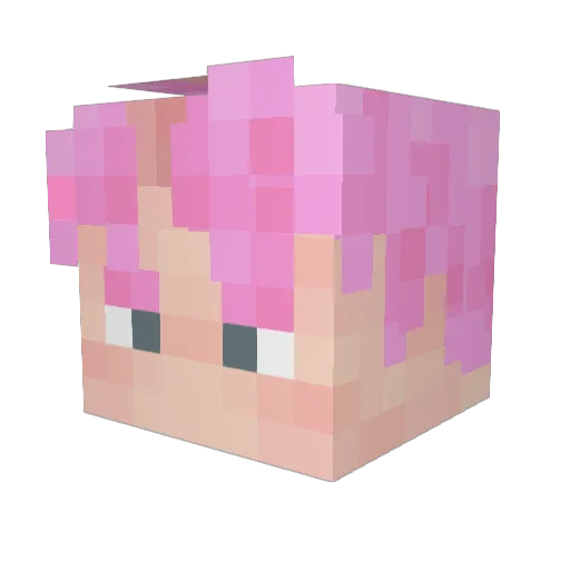 Koboll Minecraft avatar head, 3D render