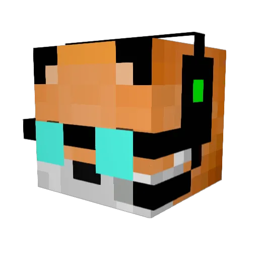 Kobolt13371 Minecraft avatar head, 3D render