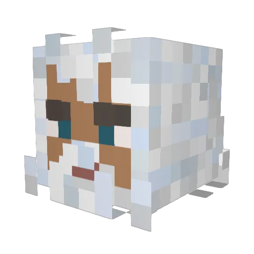 KobraDs Minecraft avatar head, 3D render