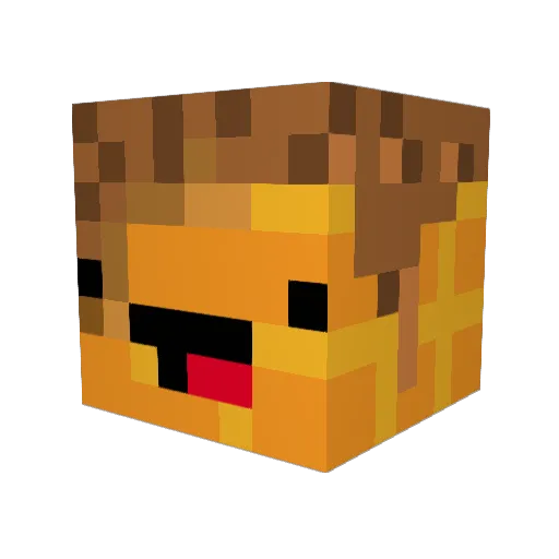 KobraPlayz Minecraft avatar head, 3D render