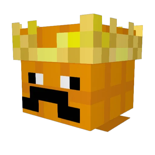 Kobrakai Minecraft avatar head, 3D render